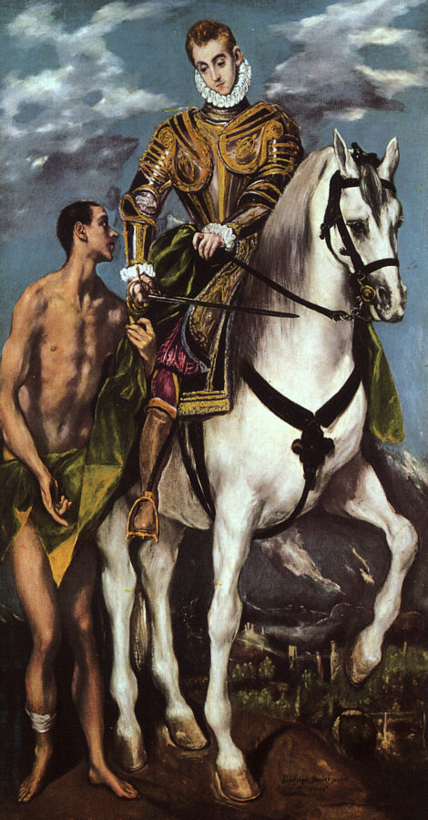 El Greco St.Martin and the Beggar